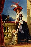 Labille-Guiard, Adelaide Portrait of Louise Elisabeth of France with her son painting